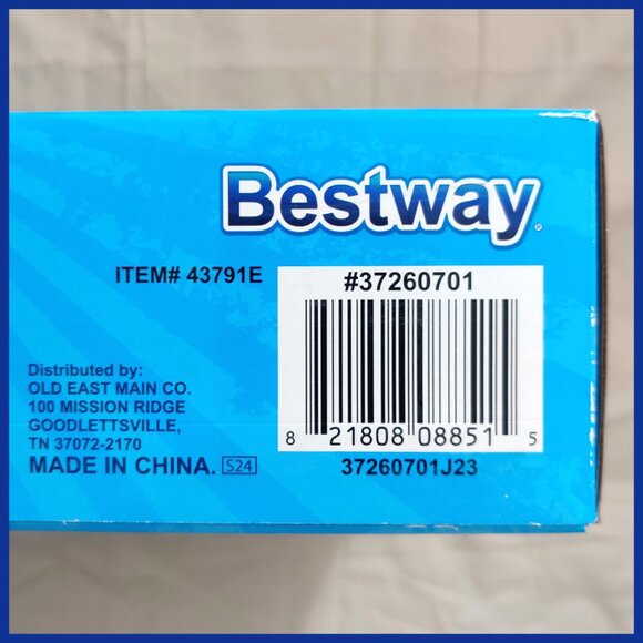 NIB Rainbow Dreams Pool Island 2-Person Inflatable Float/Raft by H2OGO! 64"x58" - Picture 4 of 10